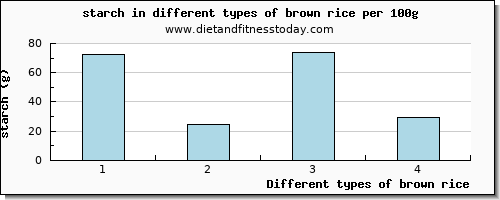 brown rice starch per 100g